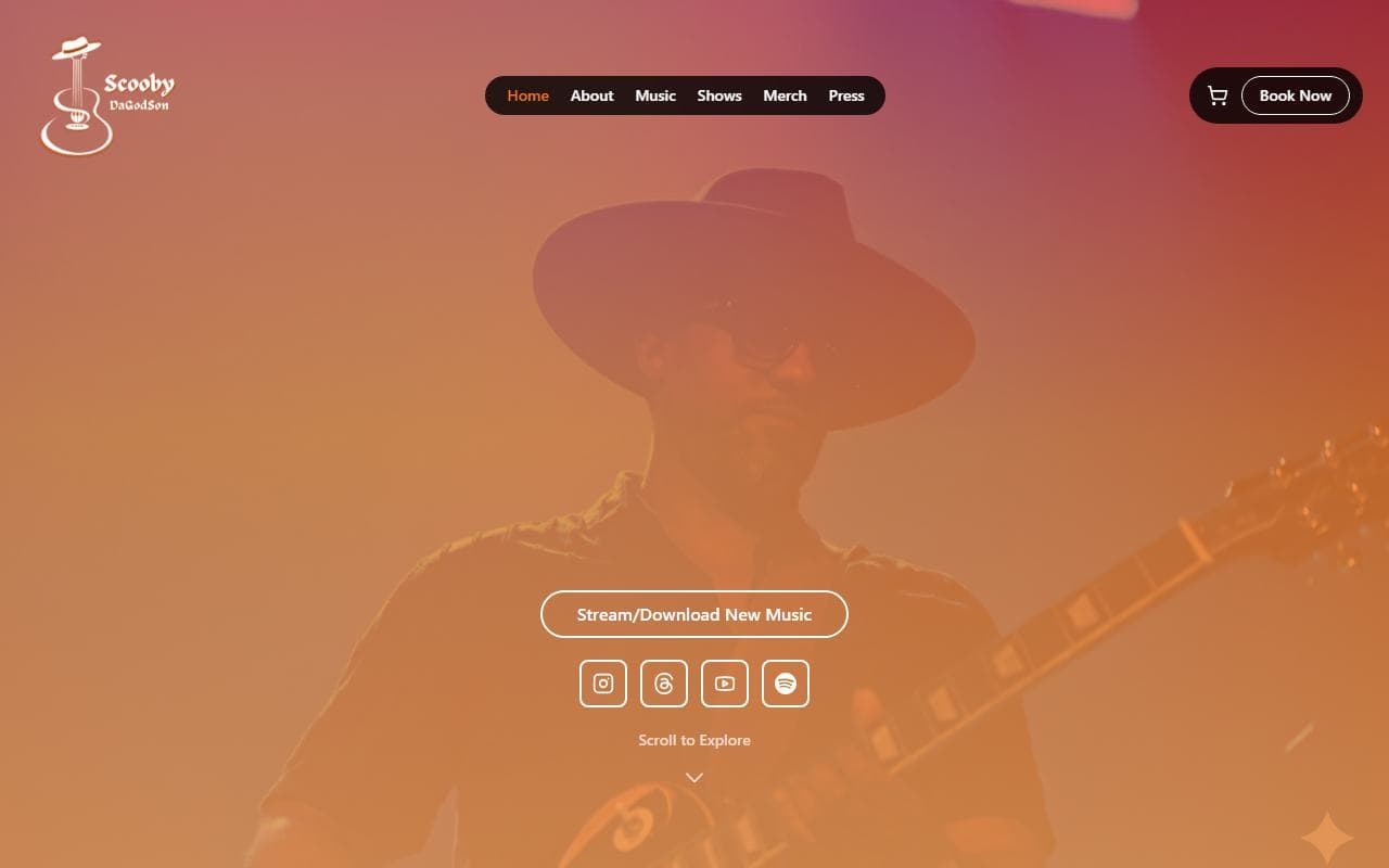 The Sirius Company website, published under the artist name Scooby DaGodSon.